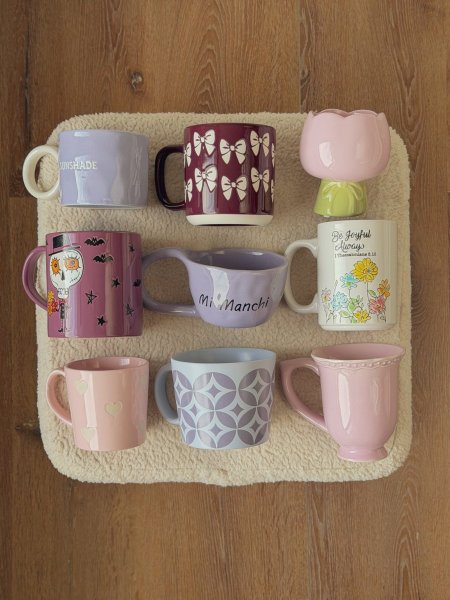 مجموعة الربيع البنفسجية 9 أكواب