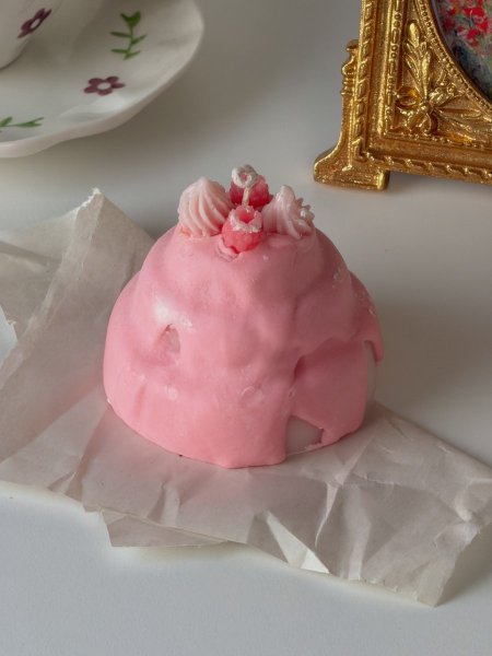 شمعة معطرة شكل قالب كيك طبقات