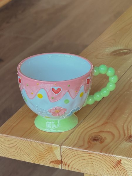 كوب الافطار برسمة دونات 500ml