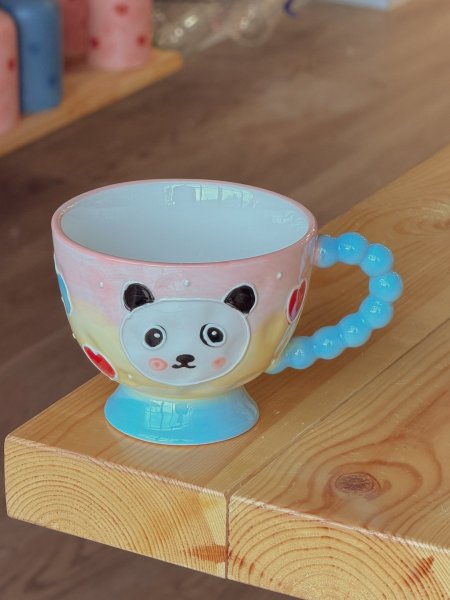 كوب الافطار برسمة باندا 500ml