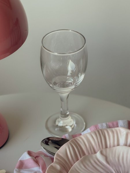 طقم كاسات عصير سفرة 6 قطع رقبة طويلة