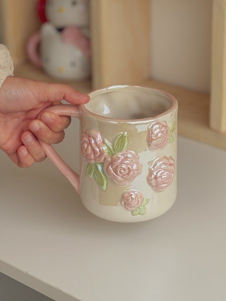 كوب مورد بلمعة ثيم ربيعي