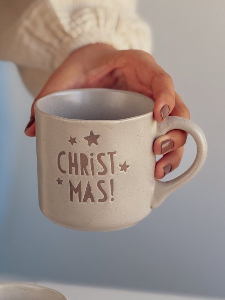 كوب شتوي بعبارة Christmas حجم 350ml