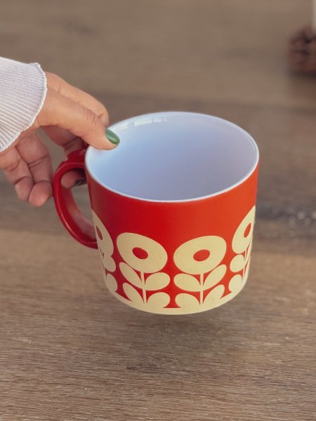 كوب برسمة ورد حجم 500ml