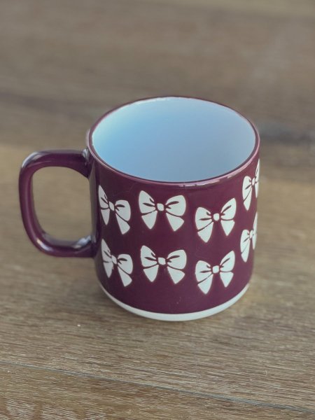 كوب شتوي برسمة فيونكات حجم 500ml