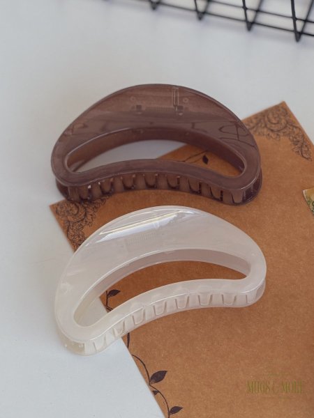 2 مشبك شعر شكل مقوس