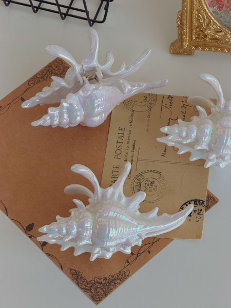 مشبك شعر شكل صدفة