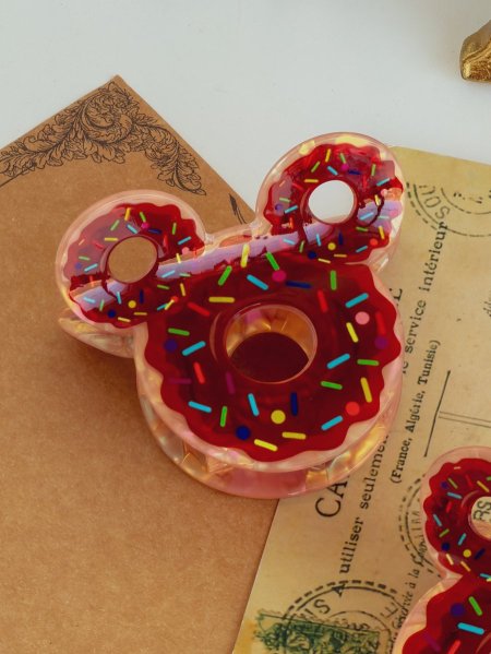 مشبك شعر دونت شكل دب