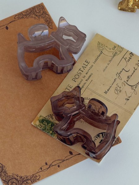 2 مشبك شعر شكل كلب