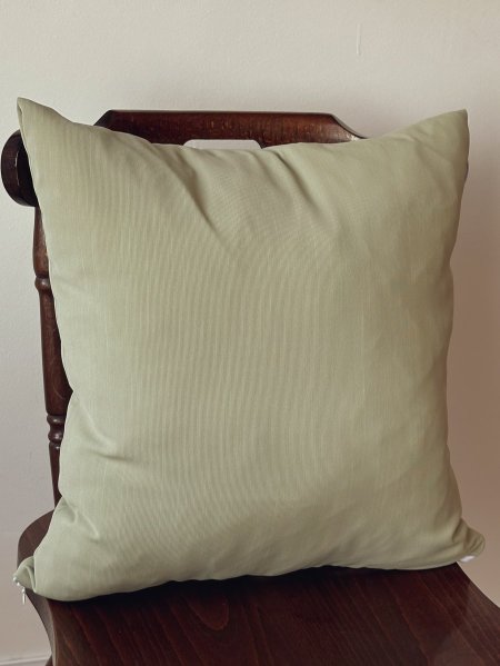 كوشنز أخضر سادة مع حشوة قماش قطن ١٠٠٪؜