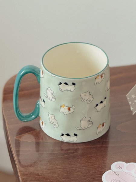 كوب بورسلان برسمات قطط جميلة