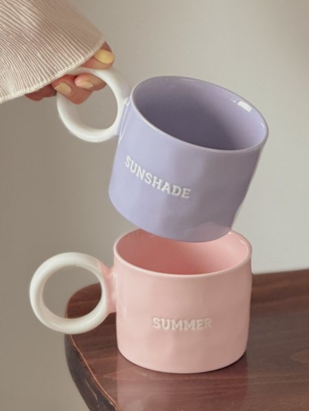 كوب صيفي بيد دائرية