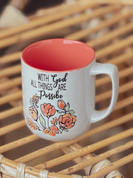 كوب مورد بعبارة "with god all things are possible"